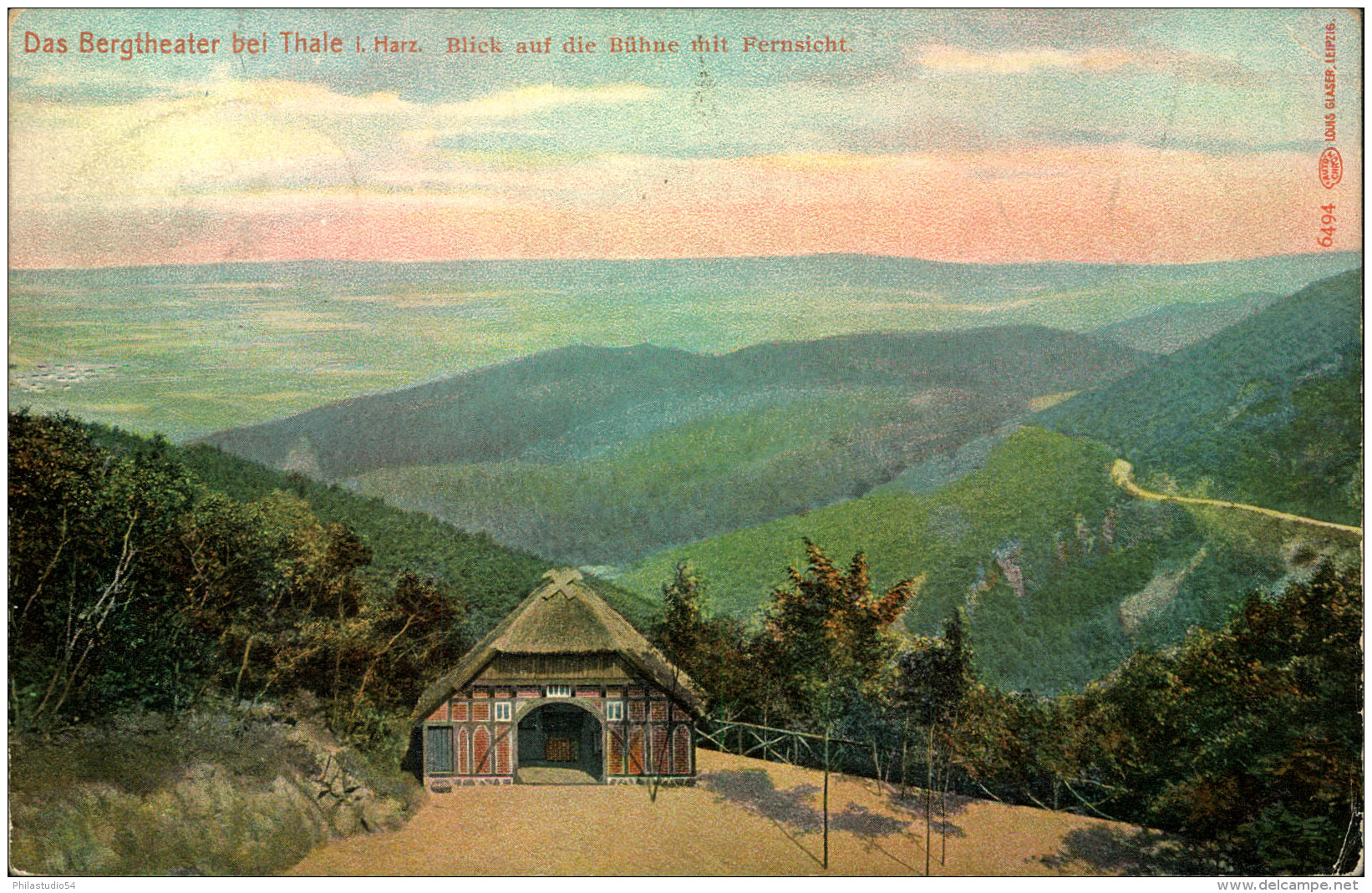 1911, Postkarte, 5 Pfg. Germania Bahnpost BERLIN - HOLZMINDEN - Maschinenstempel (EMA)