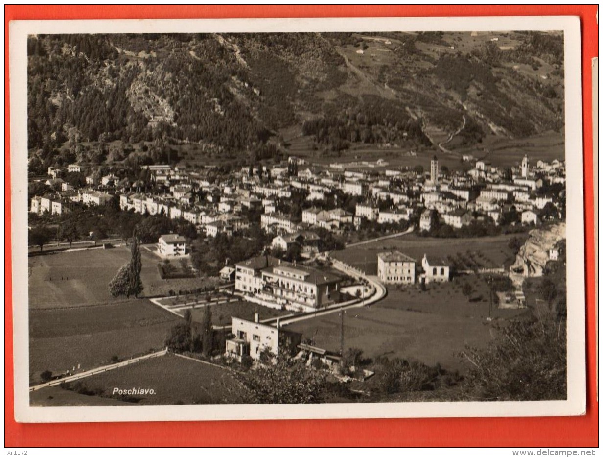 NED-01  Poschiavo Generalansicht. Gross Format. Gelaufen In 1941. BRB 1939 - Poschiavo