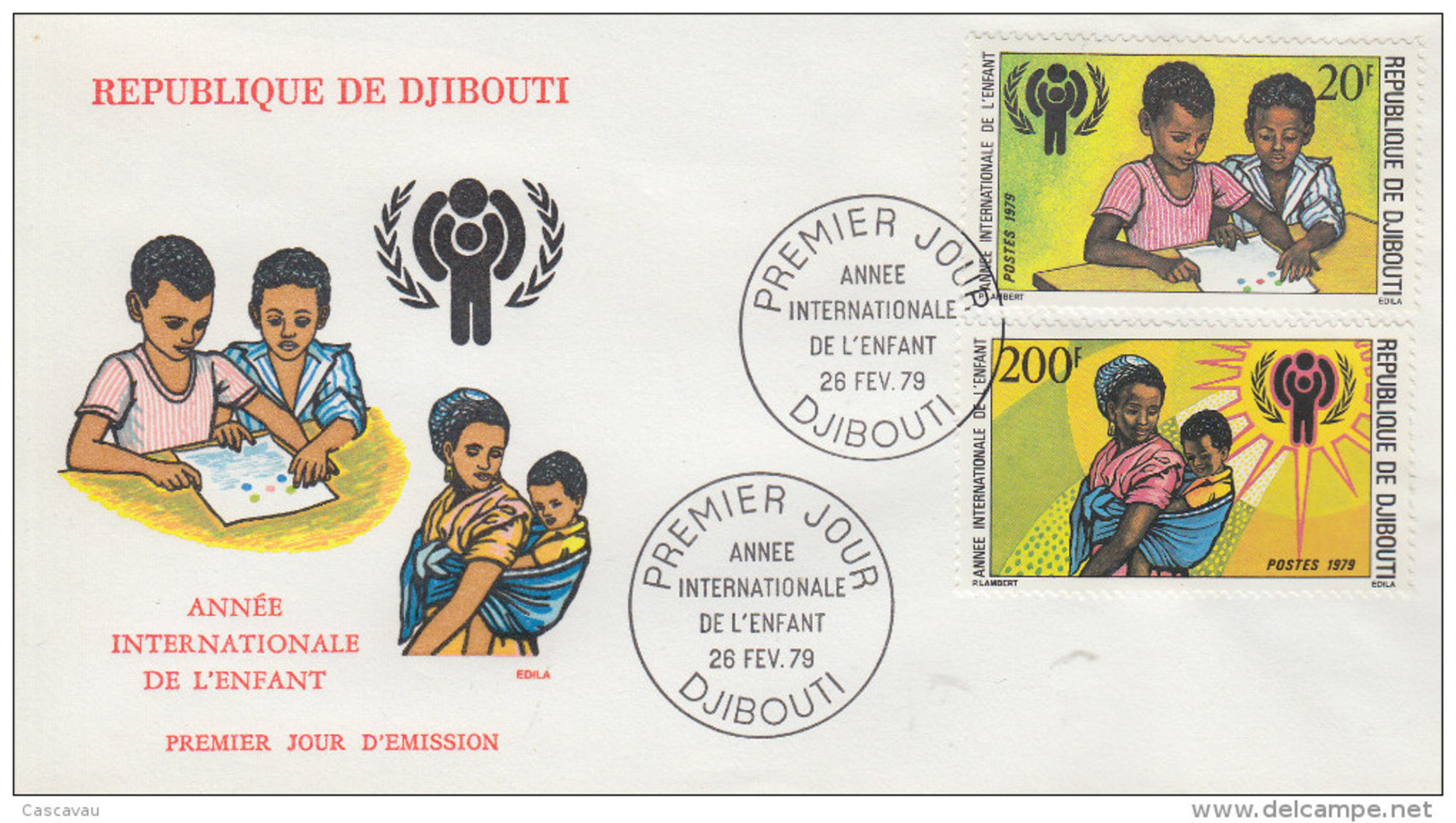 Enveloppe  FDC  1er  Jour   DJIBOUTI    Année  Internationale  De  L' ENFANT   1979 - Djibouti (1977-...)