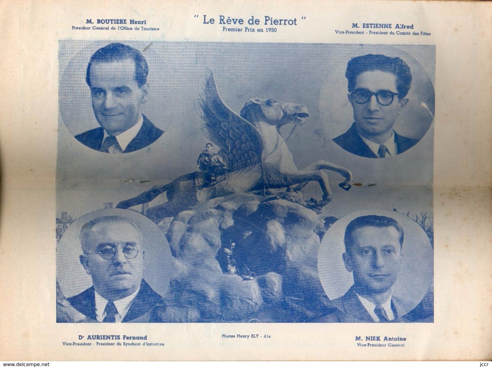 Aix en Provence - Carnaval Li 1951 - Programme Officiel - 27-28 Janvier 3-4-5-6 Fevrier