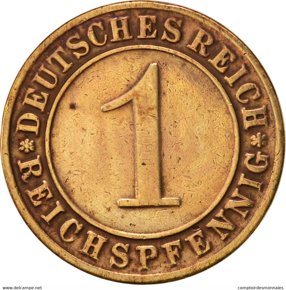 Monnaie, Allemagne, République De Weimar, Reichspfennig, 1934, Karlsruhe, TTB - 1 Rentenpfennig & 1 Reichspfennig
