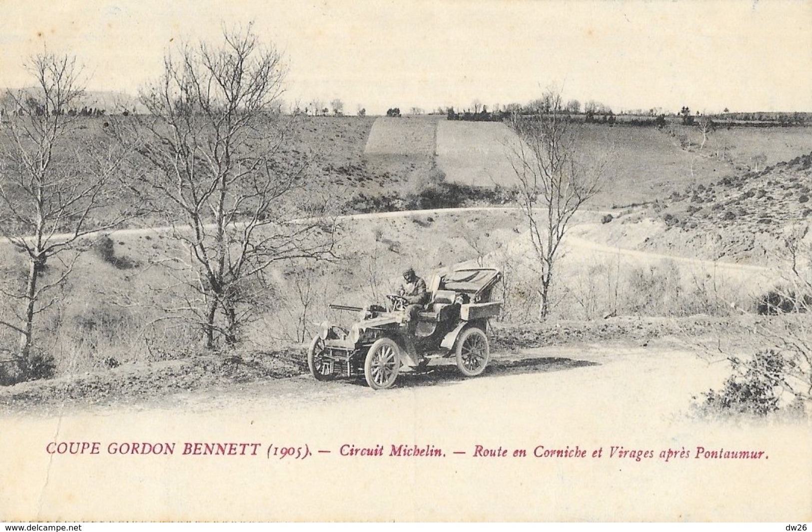 Coupe Gordon Bennett 1905 - Circuit Michelin - Route En Corniche Et Virages Après Pontaumur - Altri & Non Classificati