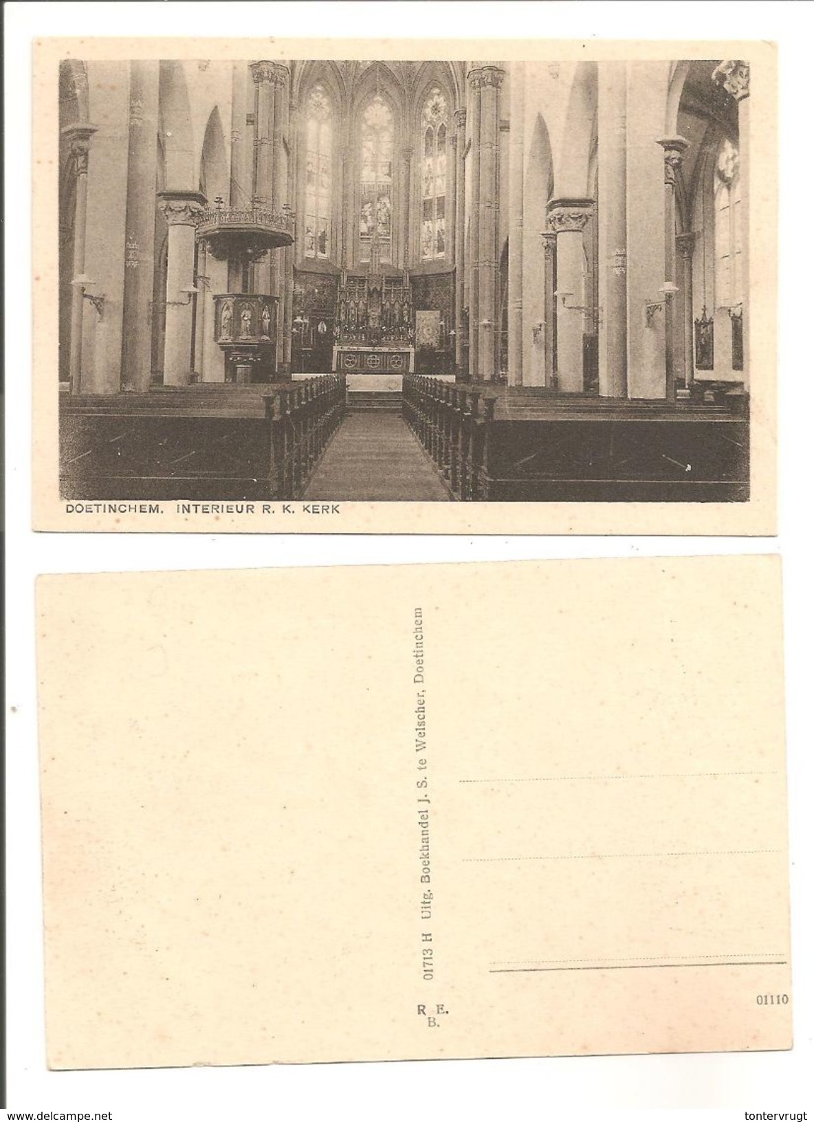 Doetinchem. Interieur R.K.Kerk - Doetinchem