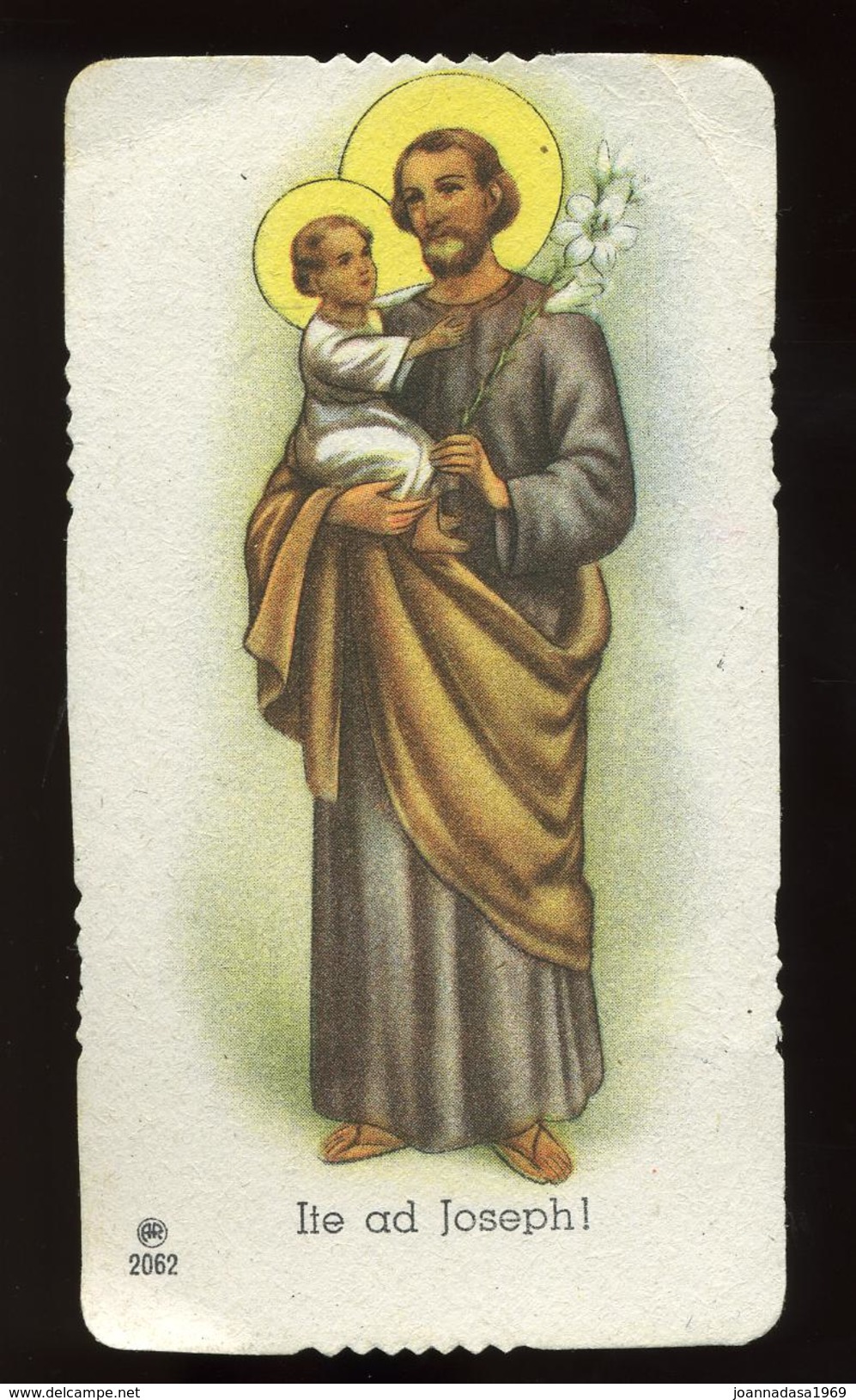 Pieuse Image Religieuse Holy Card IMMAGINETTA RELIGIOSA SANTINO San Giuseppe Joseph Serie Ar 2062 - Santini