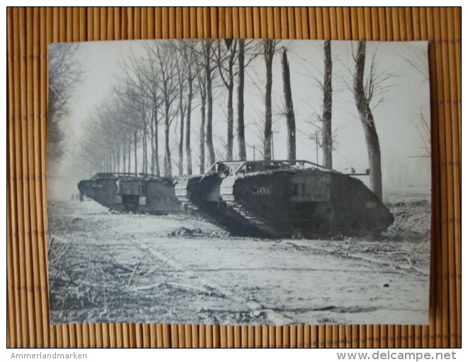 Original Foto 1. WK., Technik, Tankfiedhof Panzerfriedhof Bei Cambrai, 3 Fotos !! - 1914-18