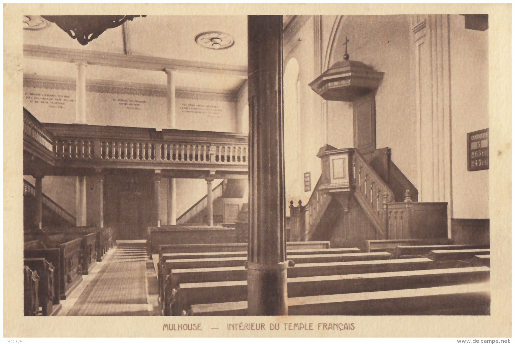 CPA - Mulhouse - Intérieur Du Temple Français - Mulhouse