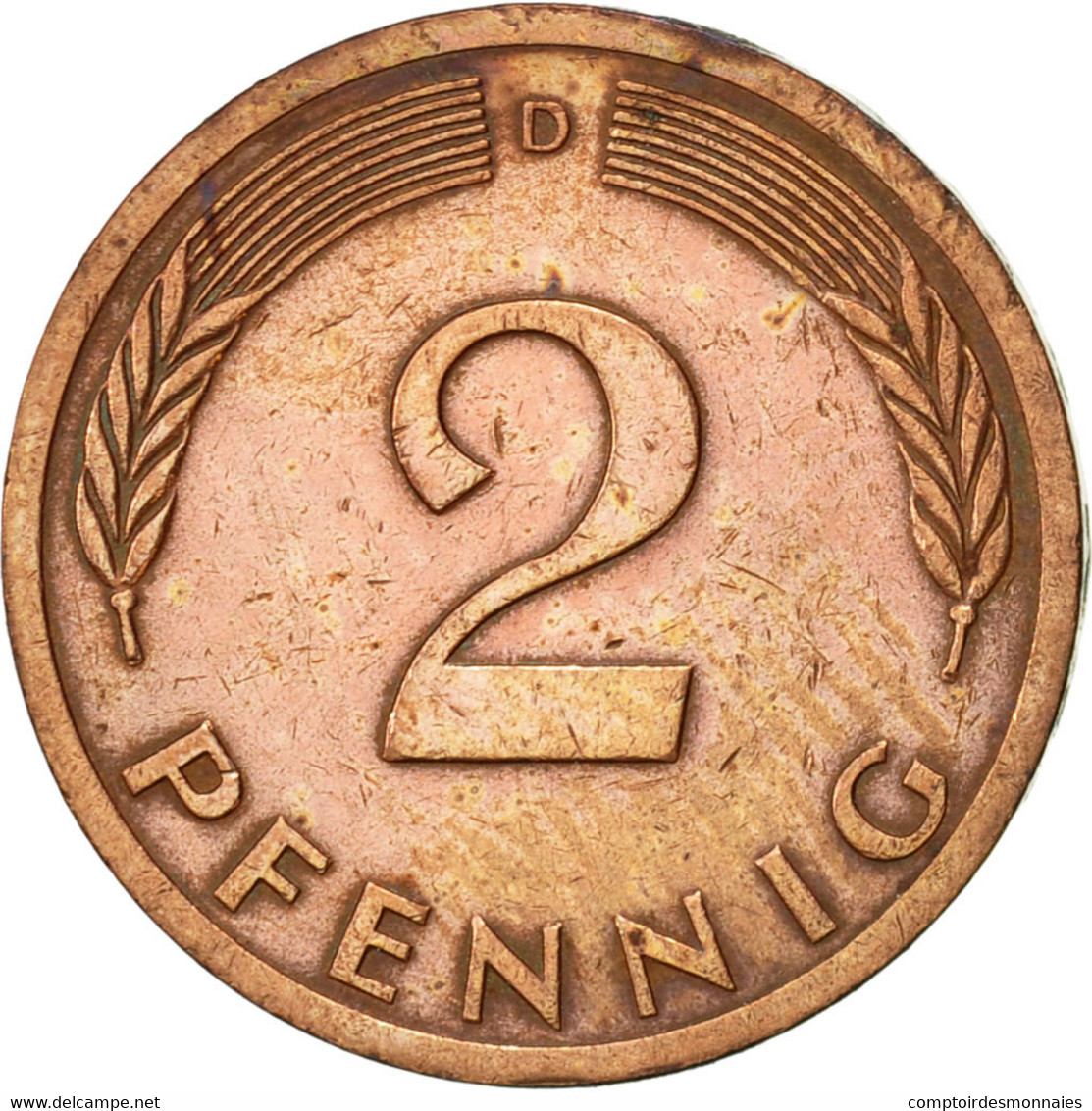 Monnaie, République Fédérale Allemande, 2 Pfennig, 1973, Munich, TTB, Copper - 2 Pfennig