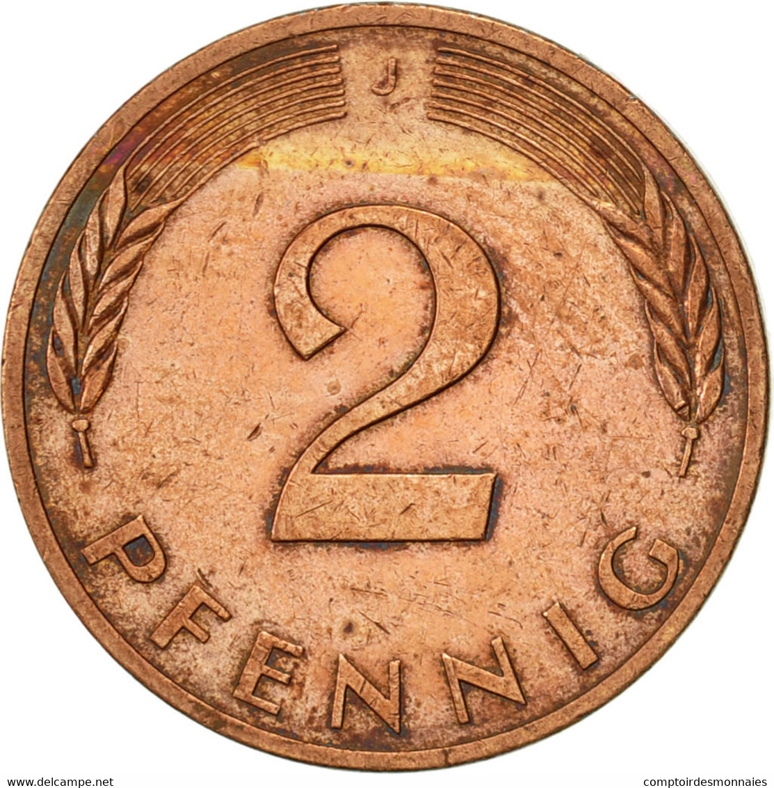 Monnaie, République Fédérale Allemande, 2 Pfennig, 1979, Hambourg, TTB - 2 Pfennig