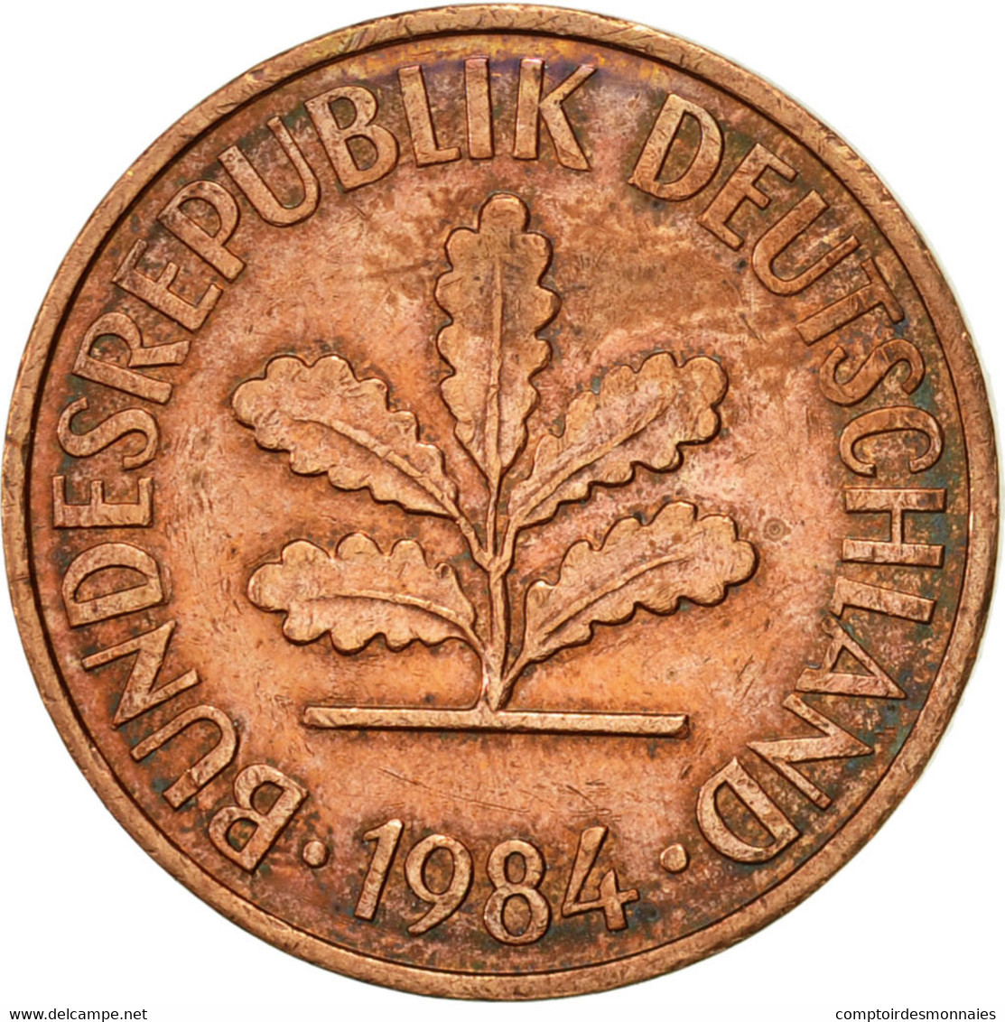 Monnaie, République Fédérale Allemande, 2 Pfennig, 1984, Munich, TTB+, Copper - 2 Pfennig