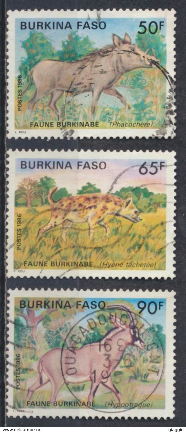 °°° BURKINA FASO - Y&T N°710/12 - 1986 °°° - Burkina Faso (1984-...)