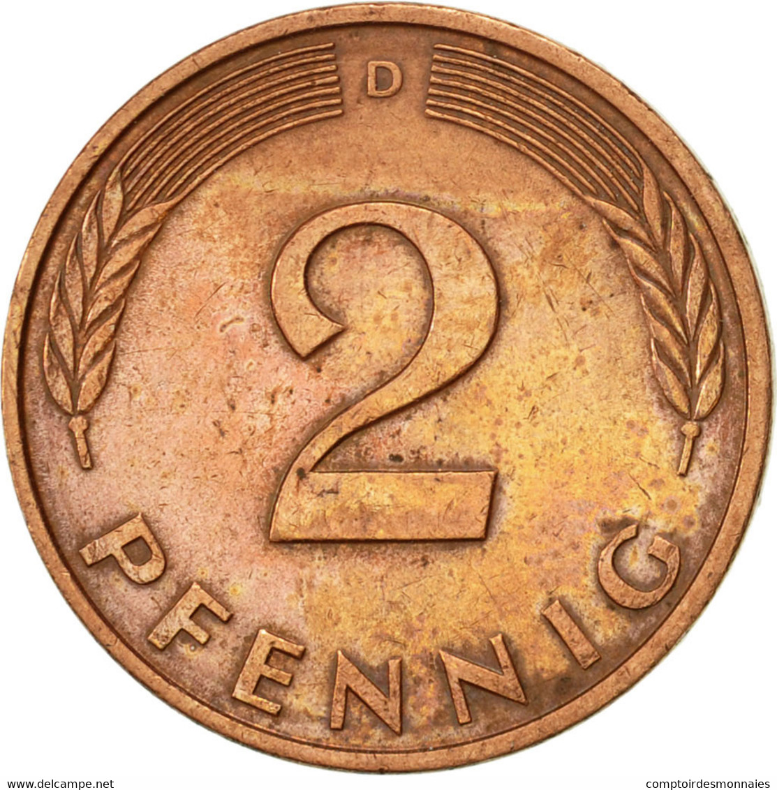 Monnaie, République Fédérale Allemande, 2 Pfennig, 1981, Munich, TTB+, Copper - 2 Pfennig