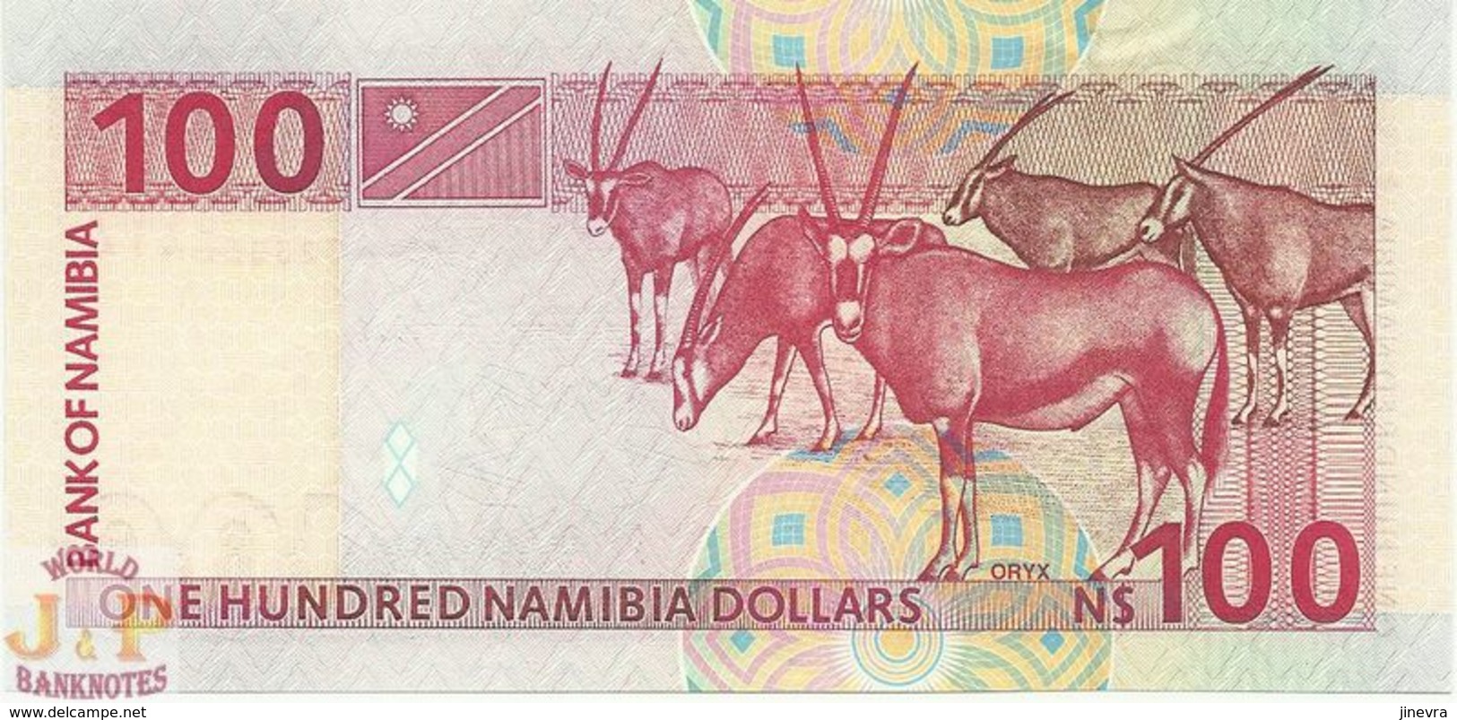 NAMIBIA 100 DOLLARS 2003 PICK 9A UNC - Namibie
