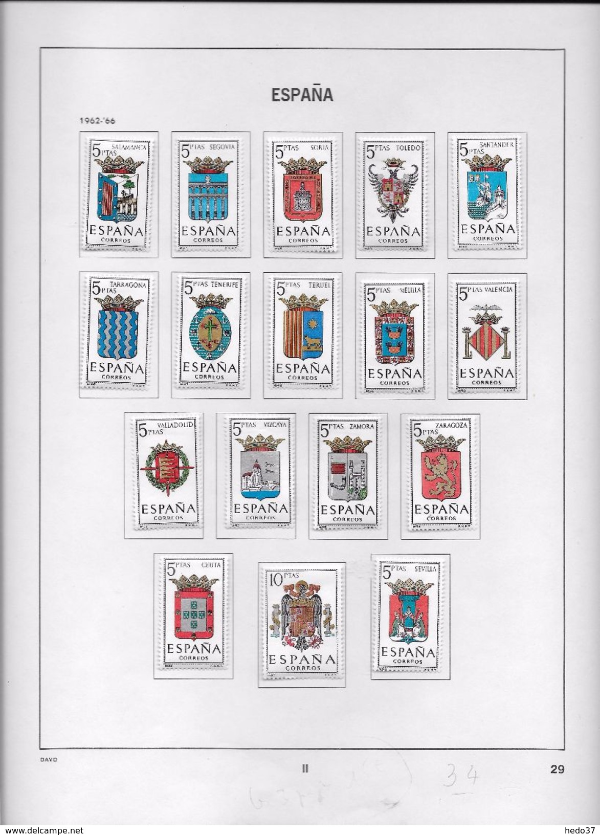 Espagne - Collection Vendue Page Par Page - Neufs * Avec Charnière / Oblitérés - B/TB - Collections