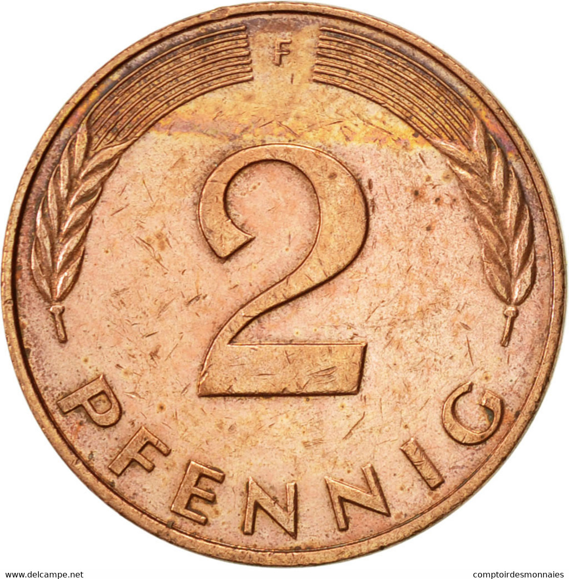 Monnaie, République Fédérale Allemande, 2 Pfennig, 1986, Stuttgart, TTB+ - 2 Pfennig