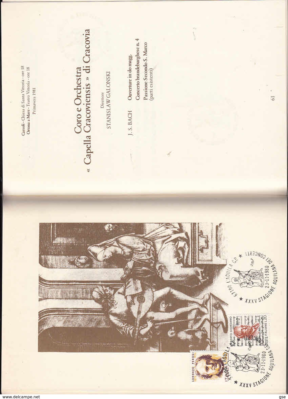 ITALIA 1980-81 - Libretto Dei Concerti - Music