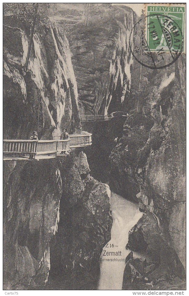 Suisse - Zermatt - Gornerschlucht - 1912 - Saint-Luc