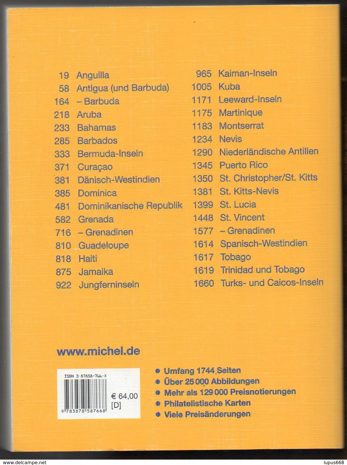 BRD  Briefmarkenkatalog MICHEL  Karibische Inseln 2004/2005 ;  Neuwertig/ Not Used - Catalogi