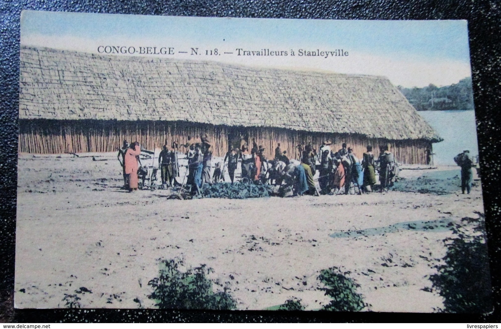 Congo Travailleurs Stanleyville Cpa - Belgian Congo