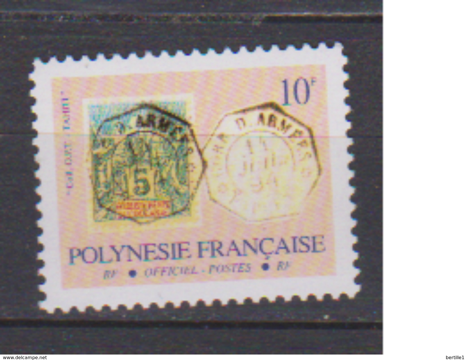 POLYNESIE  FRANCAISE       N° YVERT  :  SERVICE  20      NEUF SANS CHARNIERE        ( N   739  ) - Dienstmarken