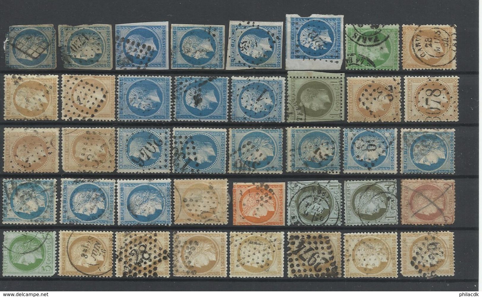 FRANCE  - VOIR 98 SCANNS - COLLECTION DE 1748 TIMBRES NEUFS* AVEC CHARNIERE OU GOMME ALTEREE/OBLITERES - Collections