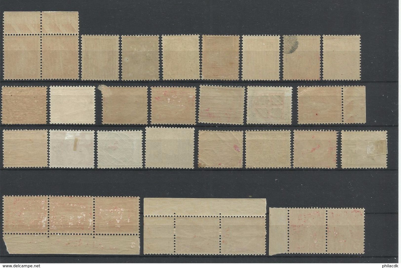 FRANCE  - VOIR 98 SCANNS - COLLECTION DE 1748 TIMBRES NEUFS* AVEC CHARNIERE OU GOMME ALTEREE/OBLITERES