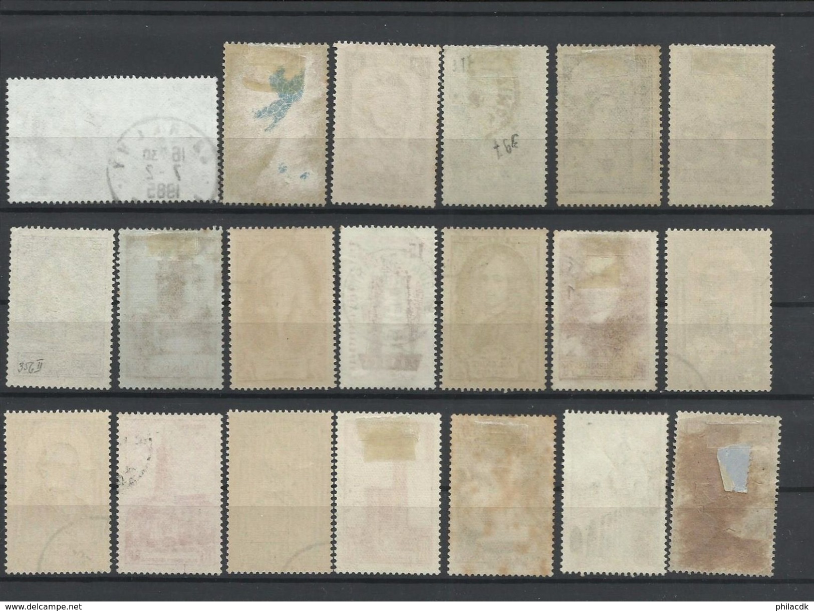 FRANCE  - VOIR 98 SCANNS - COLLECTION DE 1748 TIMBRES NEUFS* AVEC CHARNIERE OU GOMME ALTEREE/OBLITERES