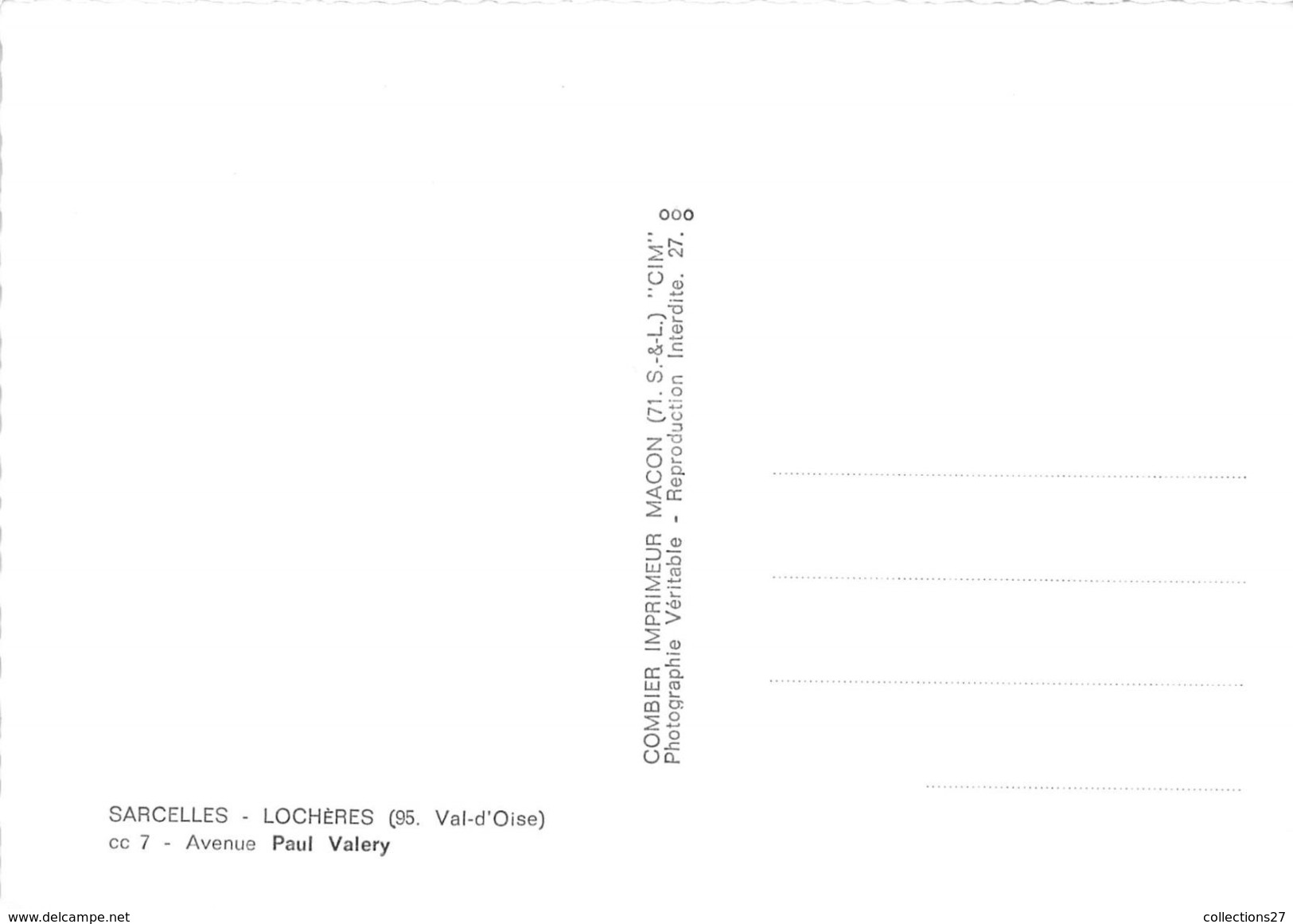 95-SARCELLES-LOCHERES- AVENUE PAUL VALERY - Sarcelles