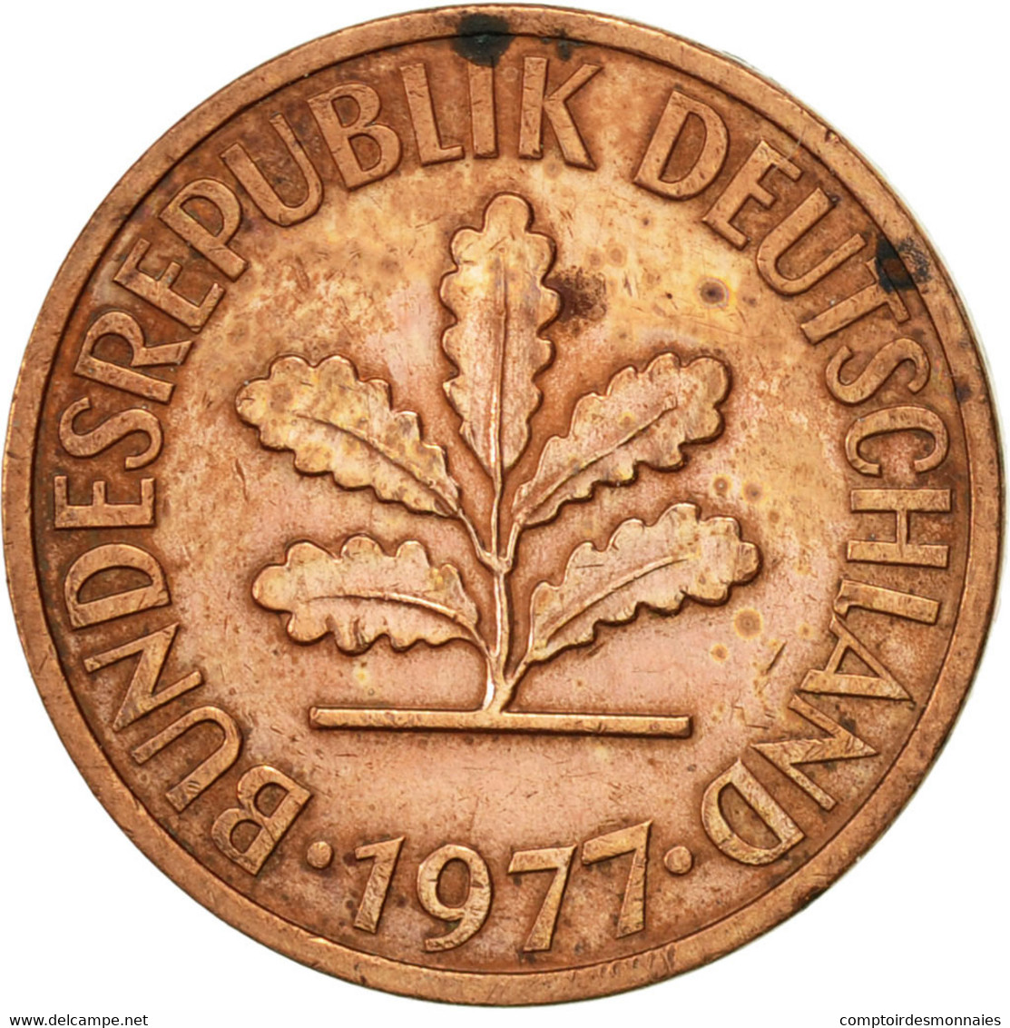 Monnaie, République Fédérale Allemande, 2 Pfennig, 1977, Munich, TTB, Copper - 2 Pfennig