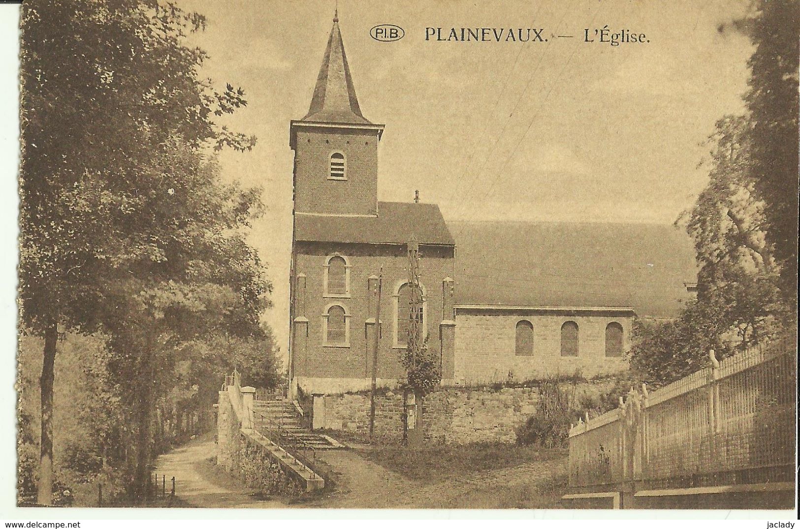 Plainevaux -- L' Eglise.   ( 2 Scans ) - Neupré