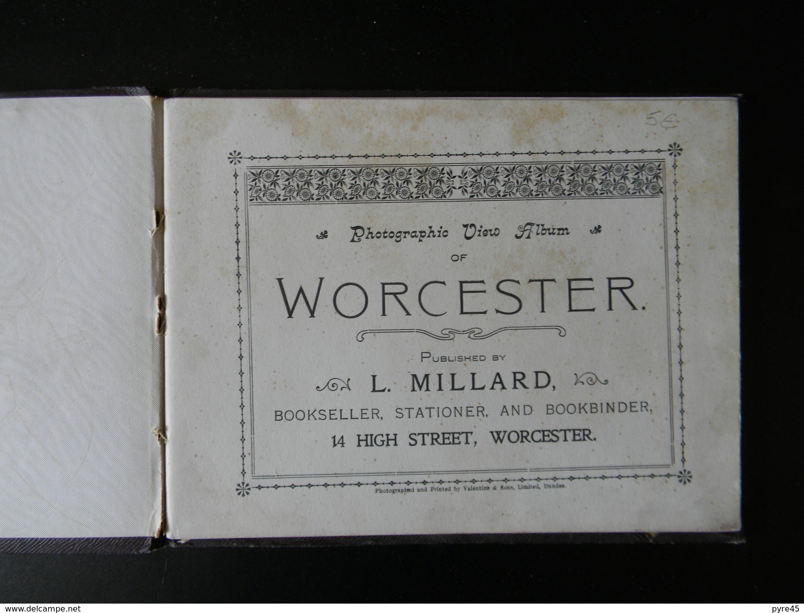 VIEWS OF WORCESTER EDITION MILLARD 8 PAGES 210 GR - Autres & Non Classés