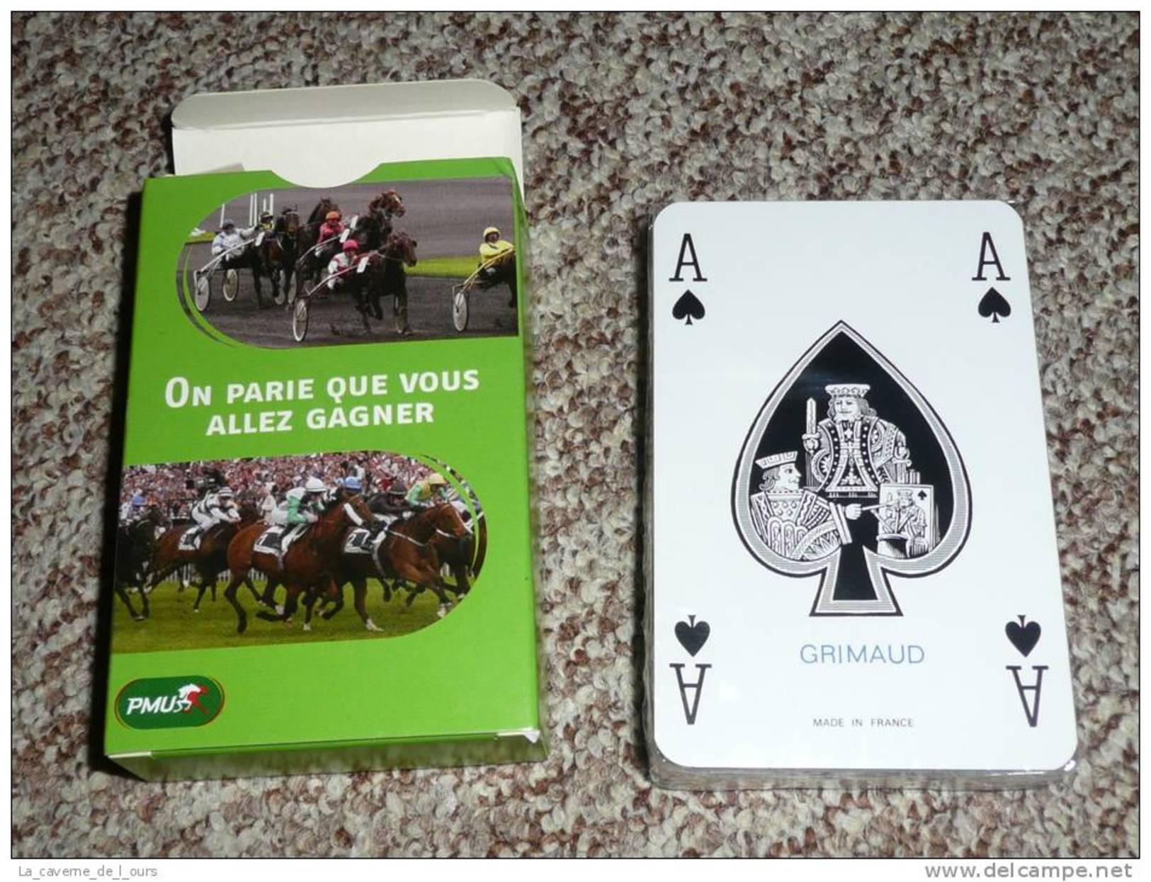 Rare Jeu De Cartes NEUF Publicitaire Pub PMU, Joker As De Pique, Ace Of Spade - 54 Carte