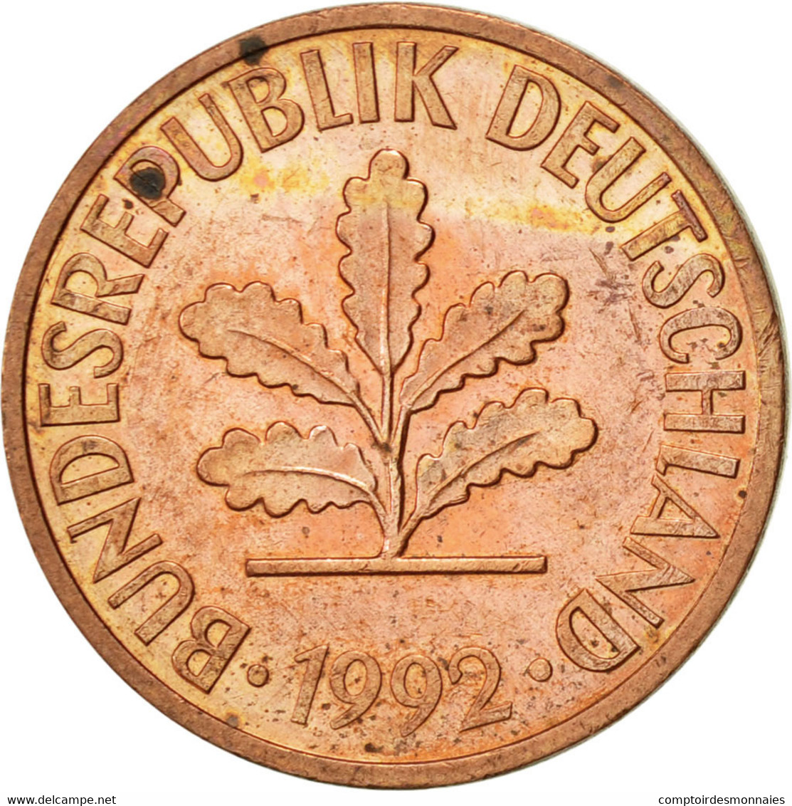 Monnaie, République Fédérale Allemande, 2 Pfennig, 1992, Munich, TTB+, Copper - 2 Pfennig