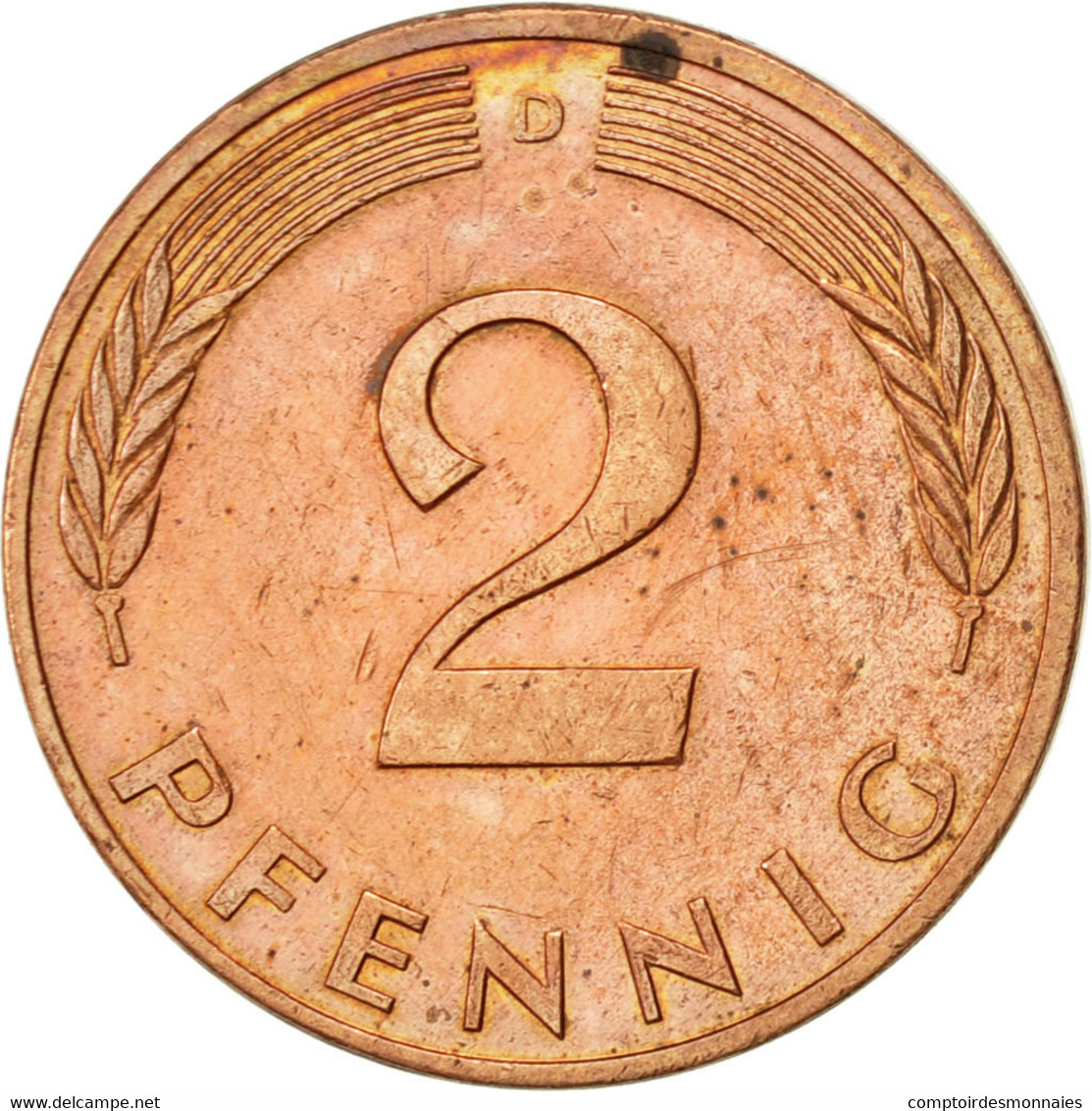 Monnaie, République Fédérale Allemande, 2 Pfennig, 1992, Munich, TTB+, Copper - 2 Pfennig