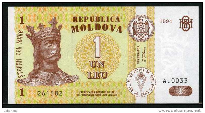 347-Moldavie Billet De 1 Leu 1994 A0033 Neuf - Moldavia