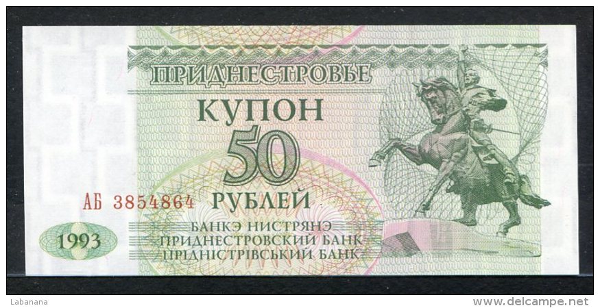 438-Transnistria Billet De 50 Roubles 1993 Ab385 Neuf - Autres - Europe
