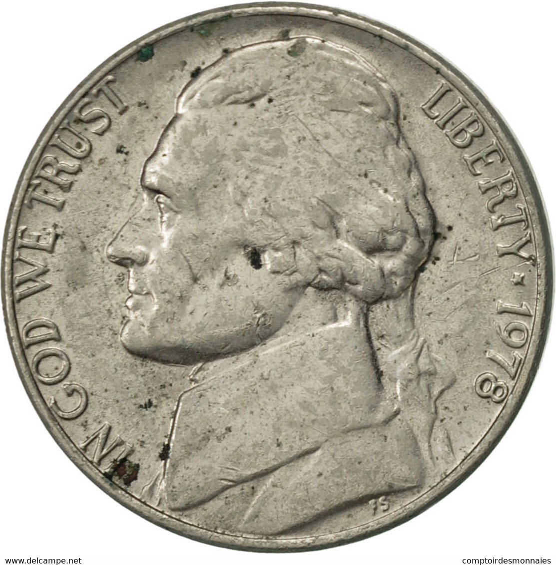 Monnaie, États-Unis, Jefferson Nickel, 5 Cents, 1978, U.S. Mint, Philadelphie - 1938-…: Jefferson