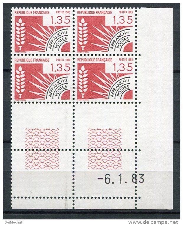 4447 - FRANCE Préoblitérés N°179 ** 1.35F Rouge été   Du   6.1.83    SUPERBE - Precancels