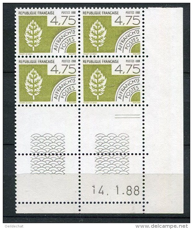 4453 - FRANCE Préoblitérés N°201 ** 4.75F  Olive  La Terre    Du   14.1.88    SUPERBE - Precancels