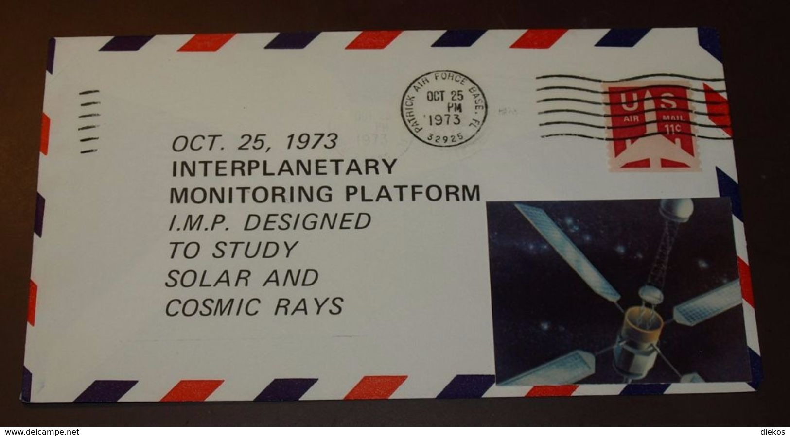 Cover Brief Space, Weltraum Interplanetary Monitoring Platform 1973  #cover3583 - Etats-Unis