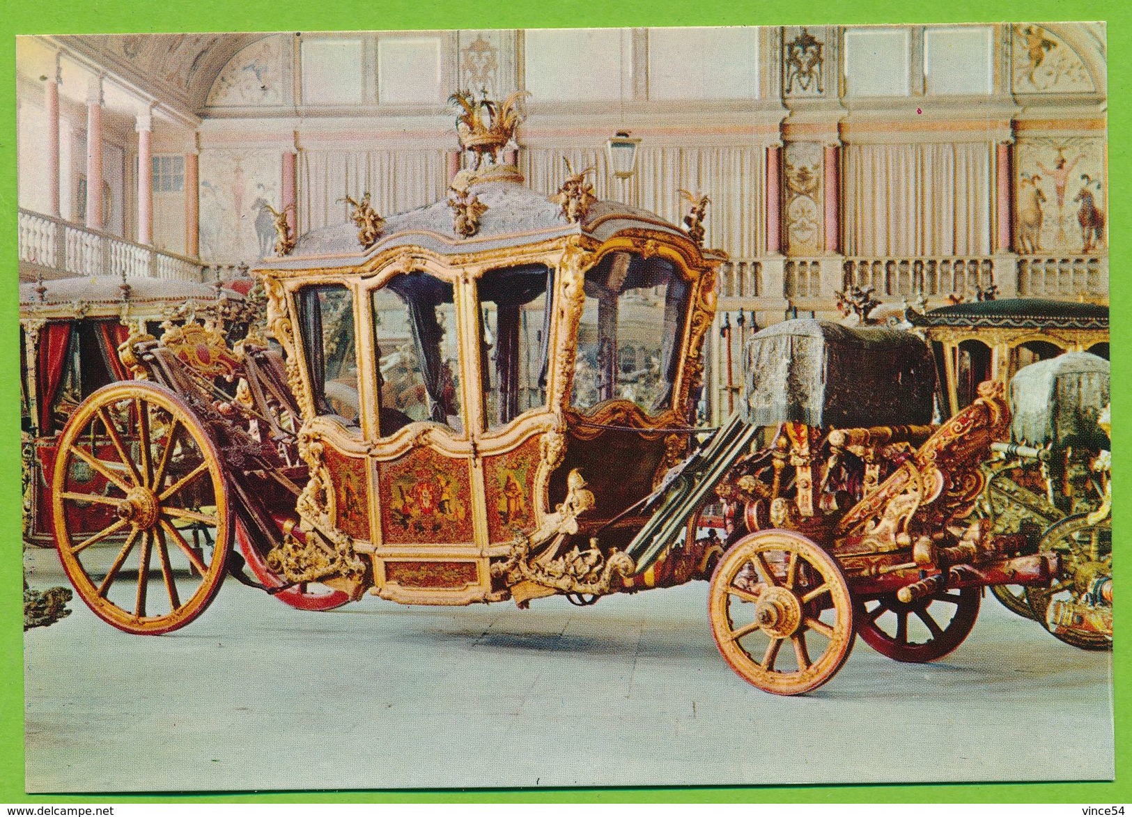 Coche Da Coroa The Crown Coach Carriage Carrosse De La Couronne XVIIIe S. - Taxis & Cabs