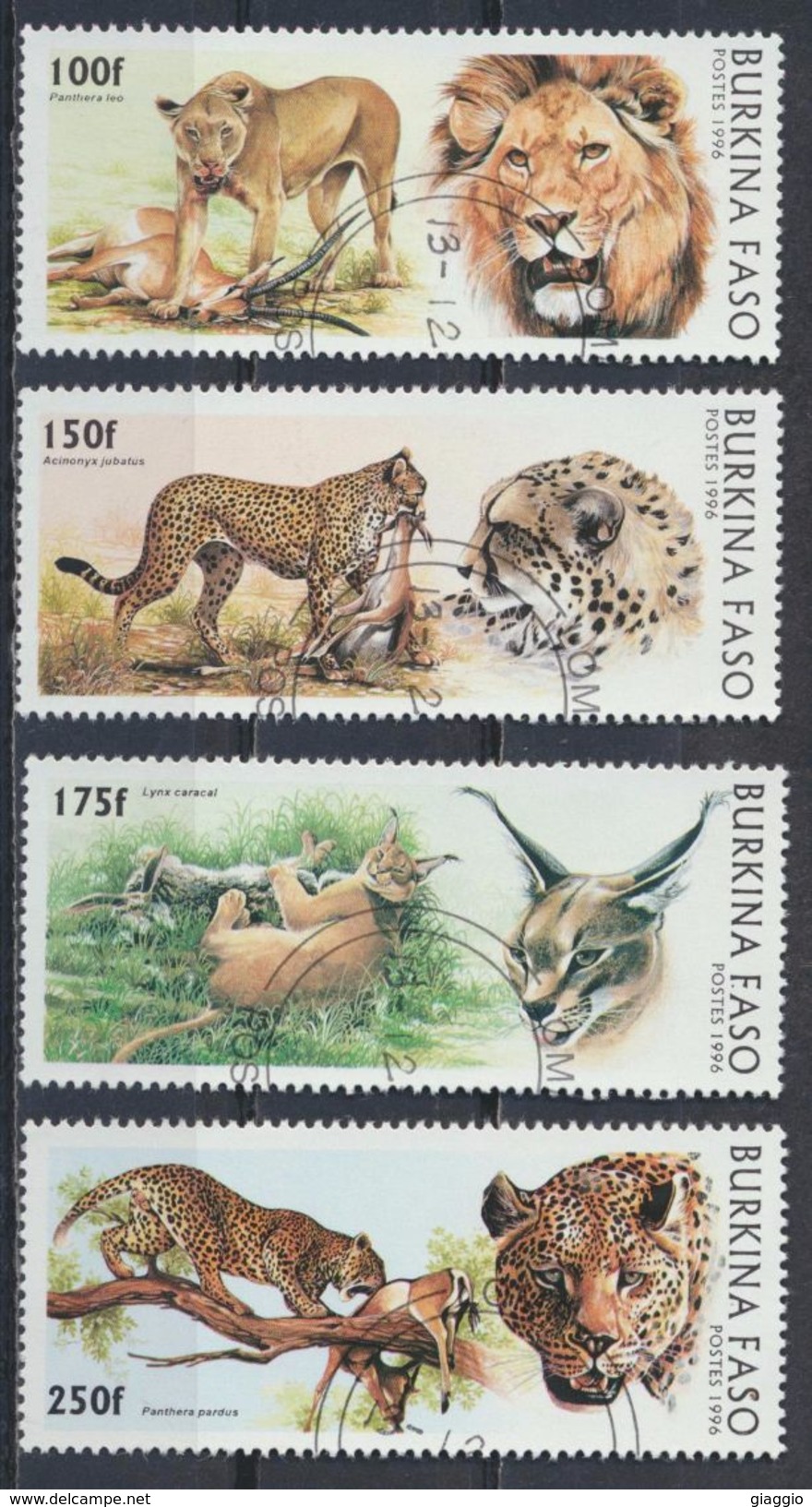 °°° BURKINA FASO - Y&T N°999/1002 - 1996 °°° - Burkina Faso (1984-...)