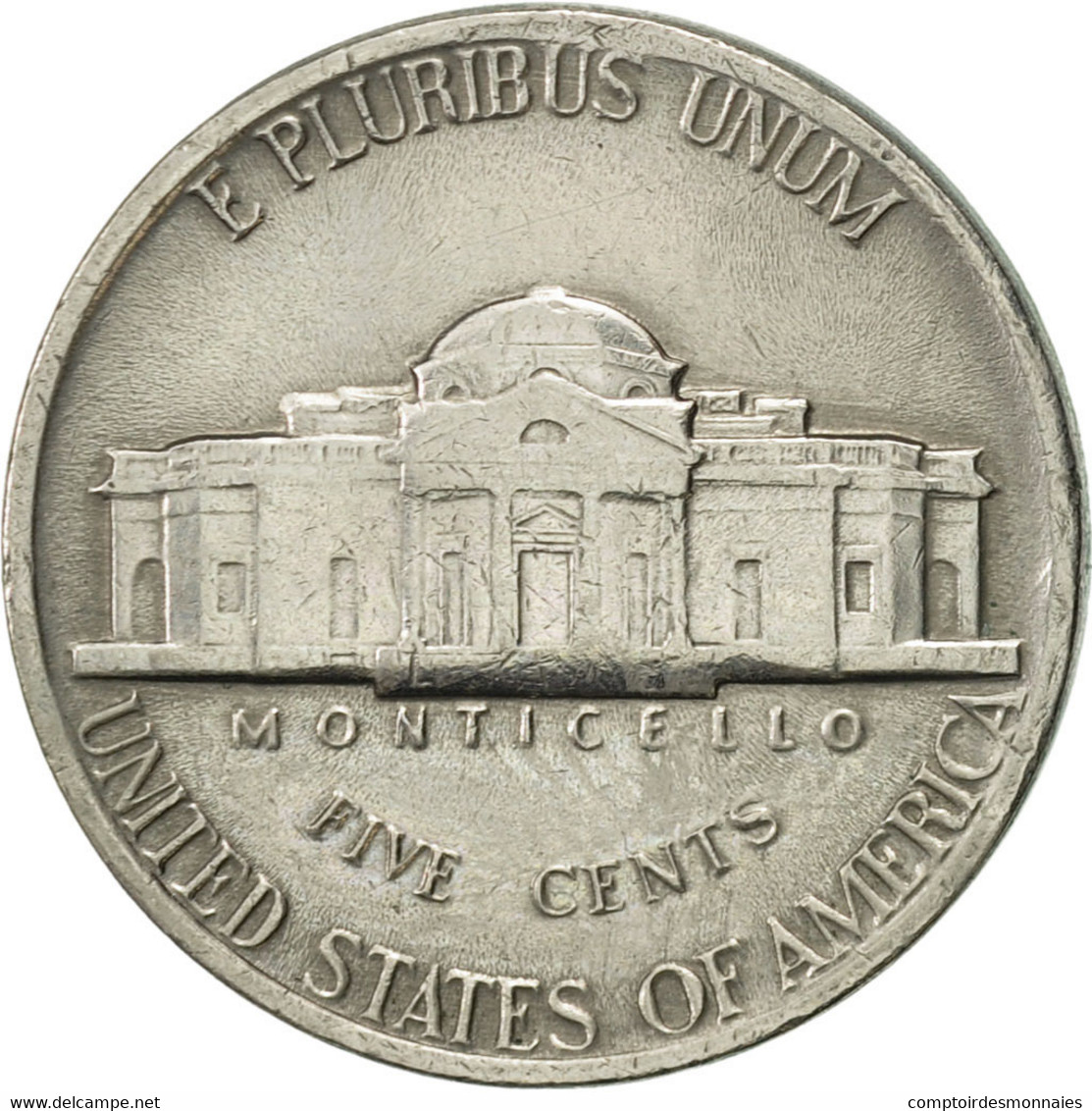 Monnaie, États-Unis, Jefferson Nickel, 5 Cents, 1977, U.S. Mint, Philadelphie - 1938-…: Jefferson