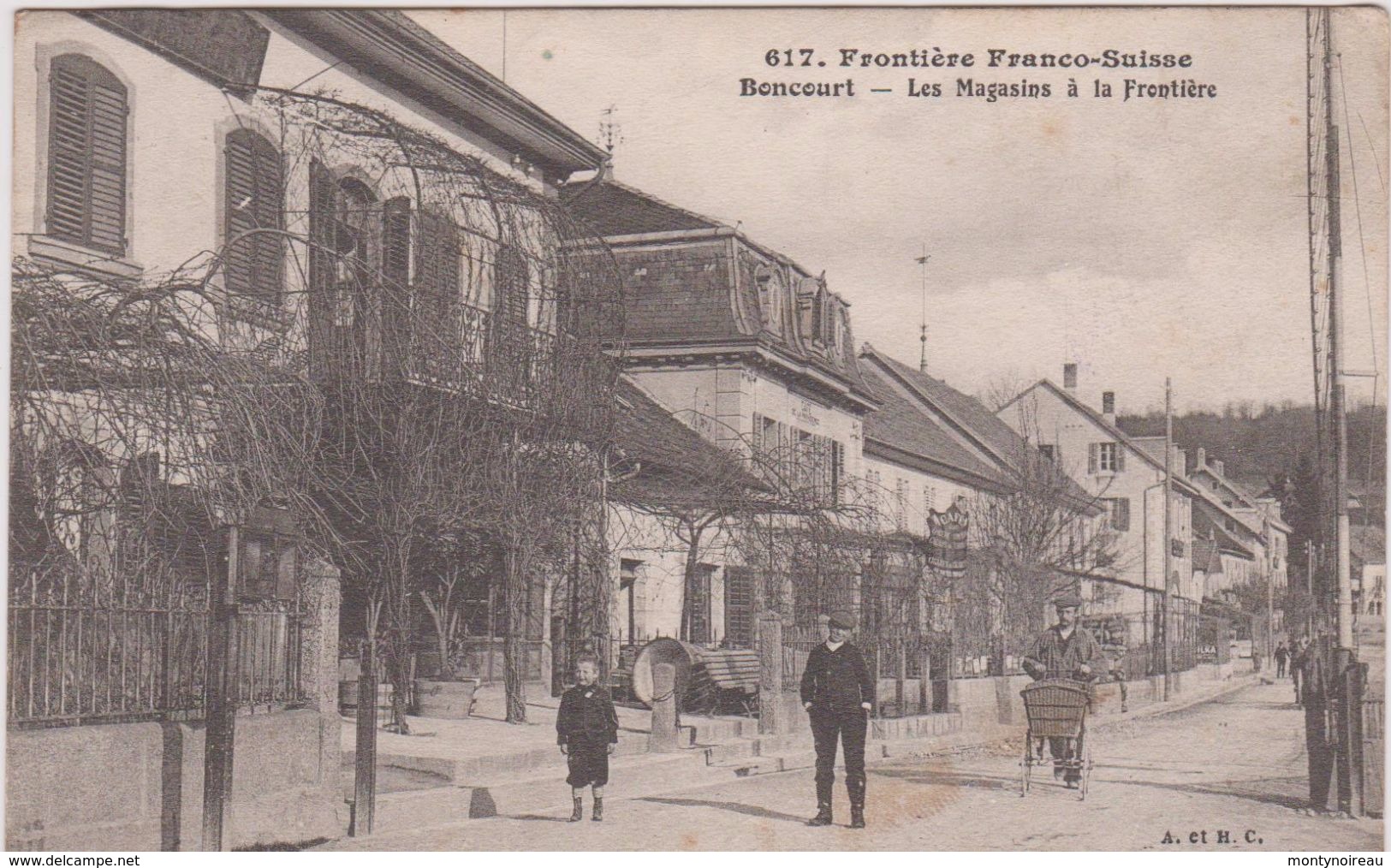 Jura : BONCOURT : Les Magasins A La  Frontière  Franco - Suisse  ( Destinée A Chaumiers , Cher) Suisse - Court