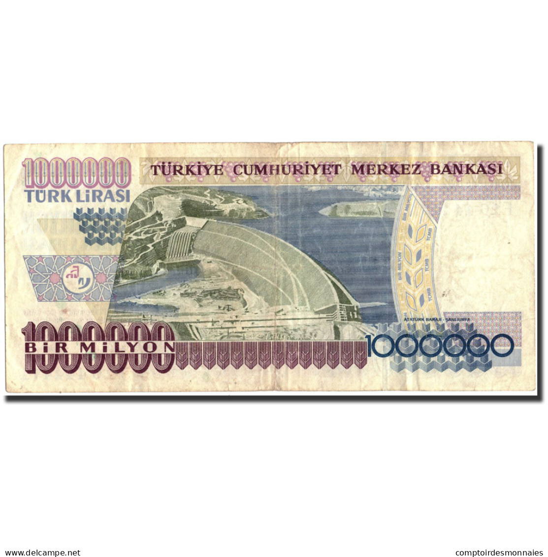 Billet, Turquie, 1,000,000 Lira, 1970, 1970, KM:213, TTB+ - Turquie