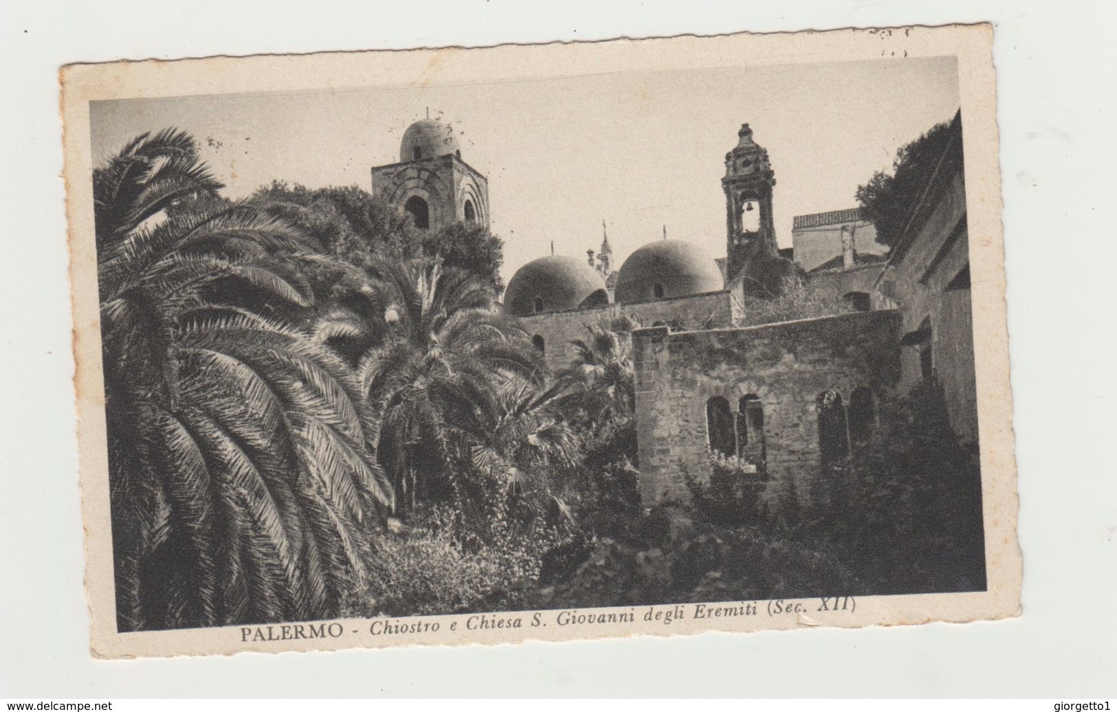 PALERMO - CHIOSTRO E CHIESA SAN GIOVANNI DEGLI EREMITI - VIAGGIATA 1935 - Palermo