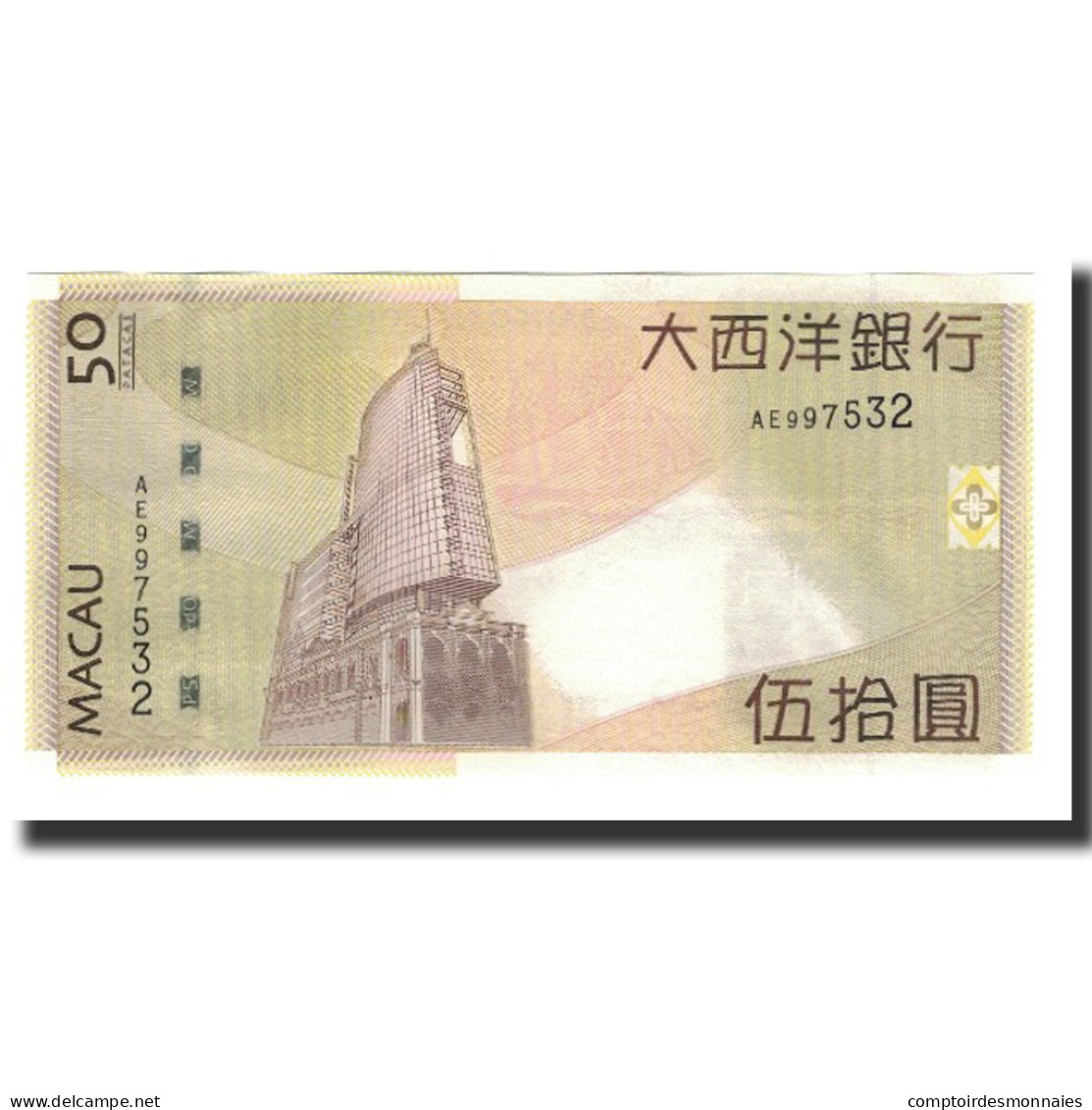 Billet, Macau, 50 Patacas, 2009-08-08, KM:81b, NEUF - Macao