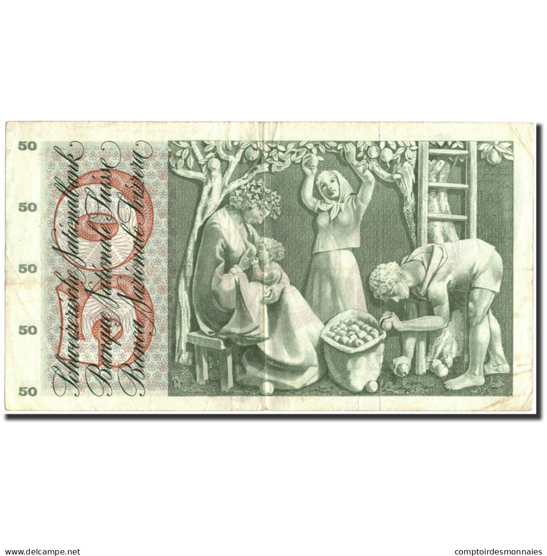 Billet, Suisse, 50 Franken, 1967, 1967-06-30, KM:48g, TB+ - Switzerland