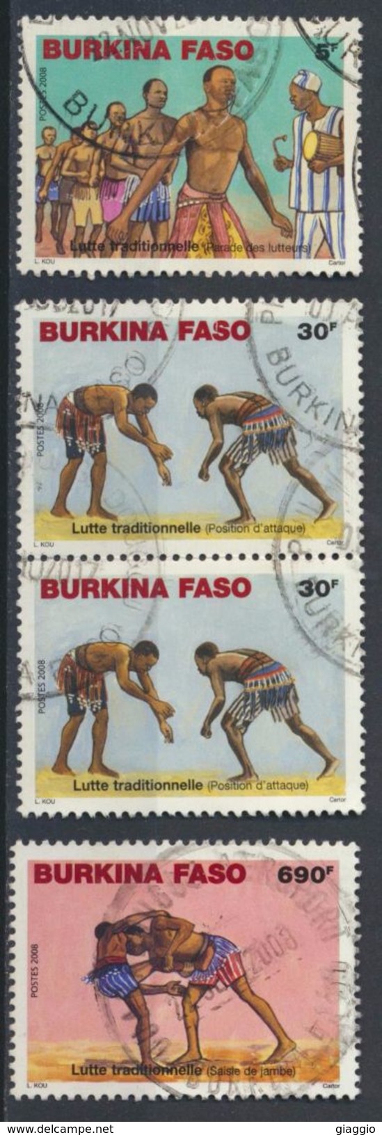 °°° BURKINA FASO - Y&T N°1339/40/42 - 2008 °°° - Burkina Faso (1984-...)