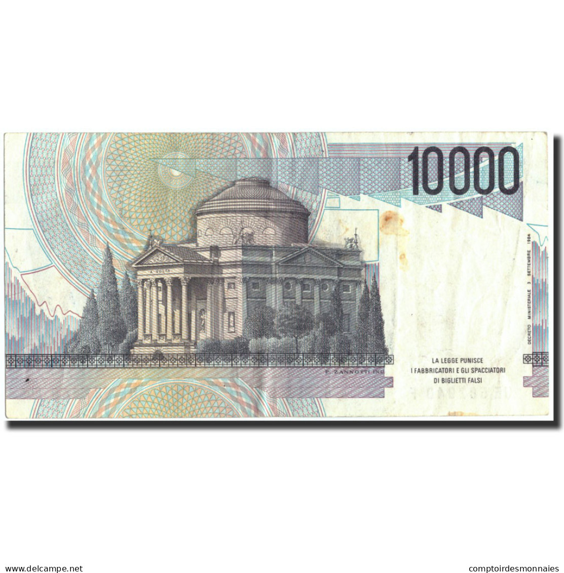 Billet, Italie, 10,000 Lire, 1984, 1984-09-03, KM:112b, TTB+ - 10000 Lire