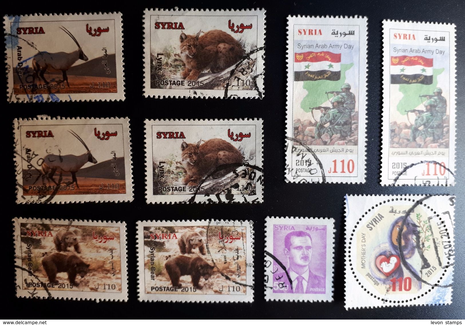 Syria,Syrie, #2014,2013,2012, 10 Stamps ,Cancelled. - Syria